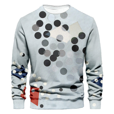 Printed Long Sleeve Casual Personality Sweater