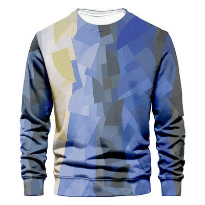 Printed Long Sleeve Casual Personality Sweater