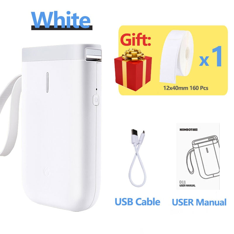 Wireless Label Printer- White