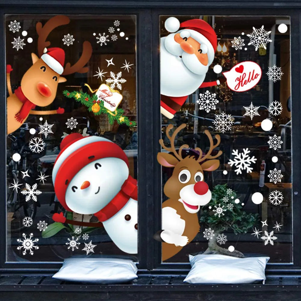 Christmas Window Cling Stickers for Glass