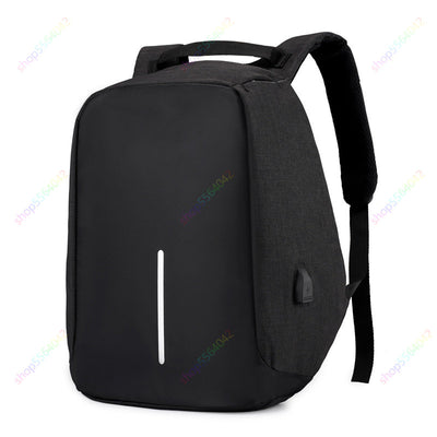 Anti-theft Laptop Backpack- black