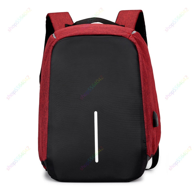 Anti-theft Laptop Backpack- red
