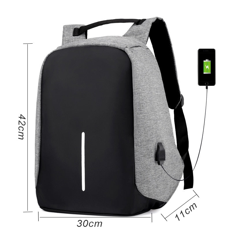 Anti-theft Laptop Backpack- charger
