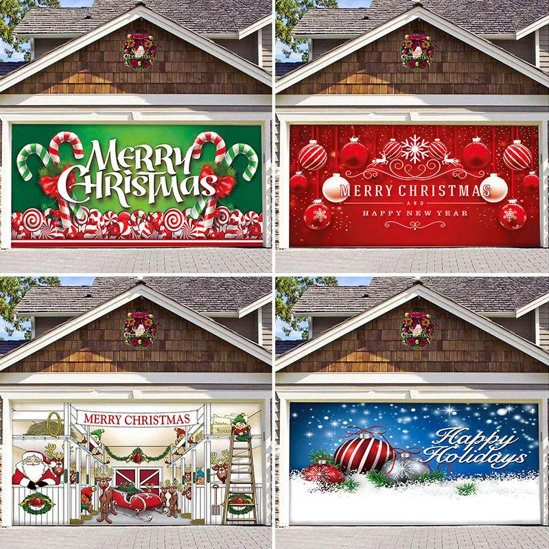 Christmas Garage Door Banner