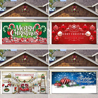 Christmas Garage Door Banner
