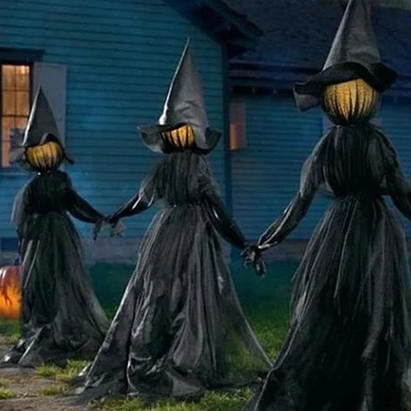 Halloween Light-Up Witch Decoration