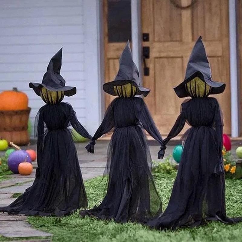 Halloween Light-Up Witch Decoration